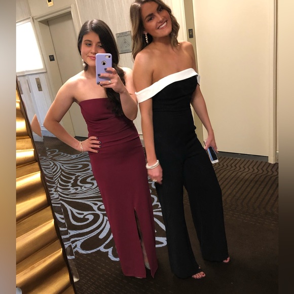 Lulus Own the Night Berry Pink Strapless Maxi Dress - Picture 5 of 5